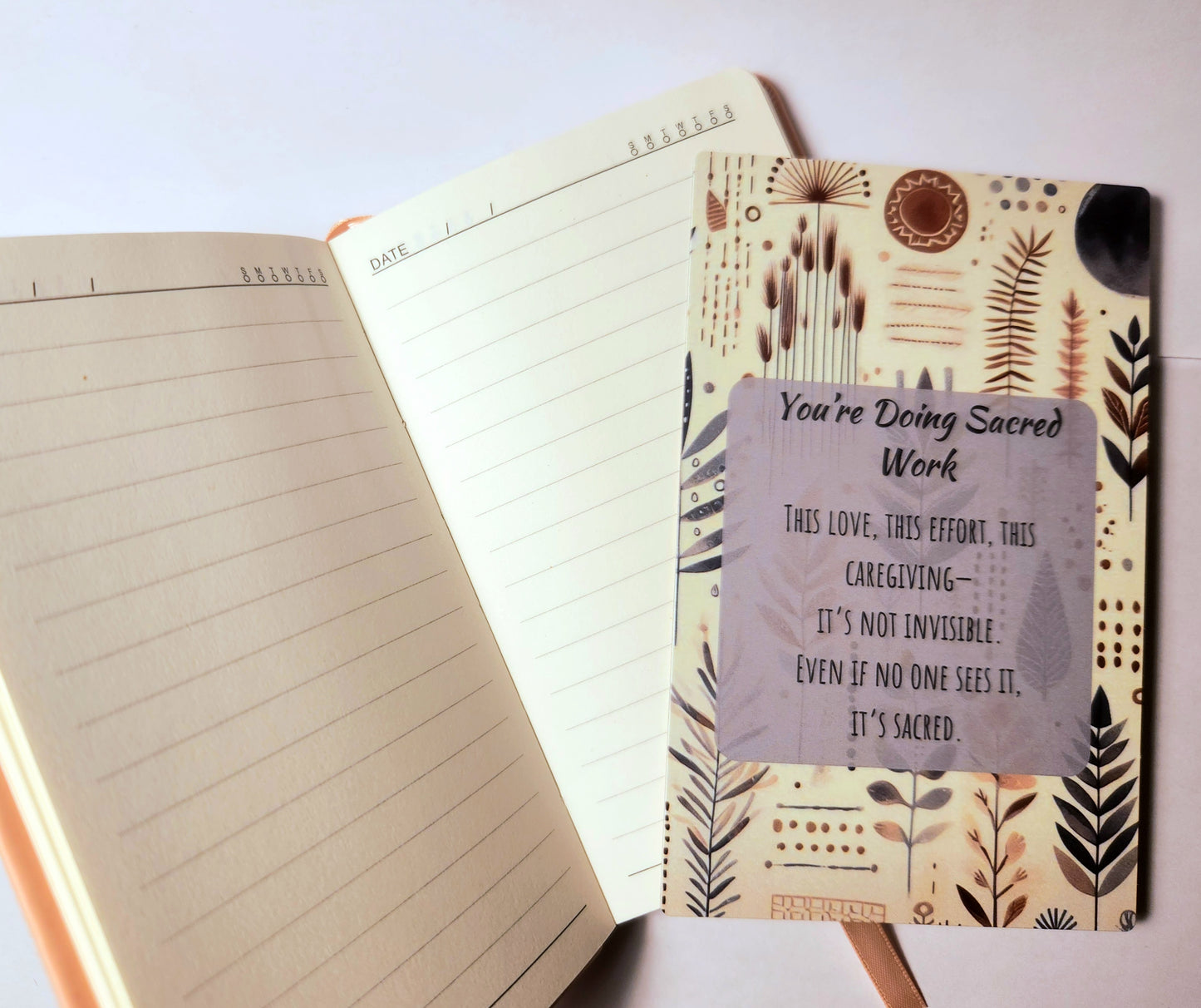 ๐ธ Mom Hug in a Box โ Affirmation Cards; Journal Gift Set